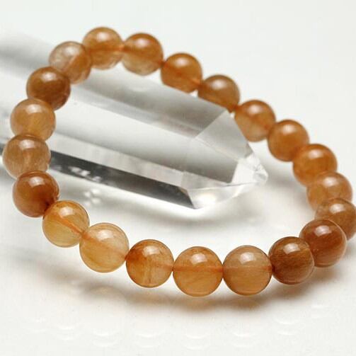 キャッツアイルチルクォーツ ブレスレット 9mm [M便 1/10] 211-1793