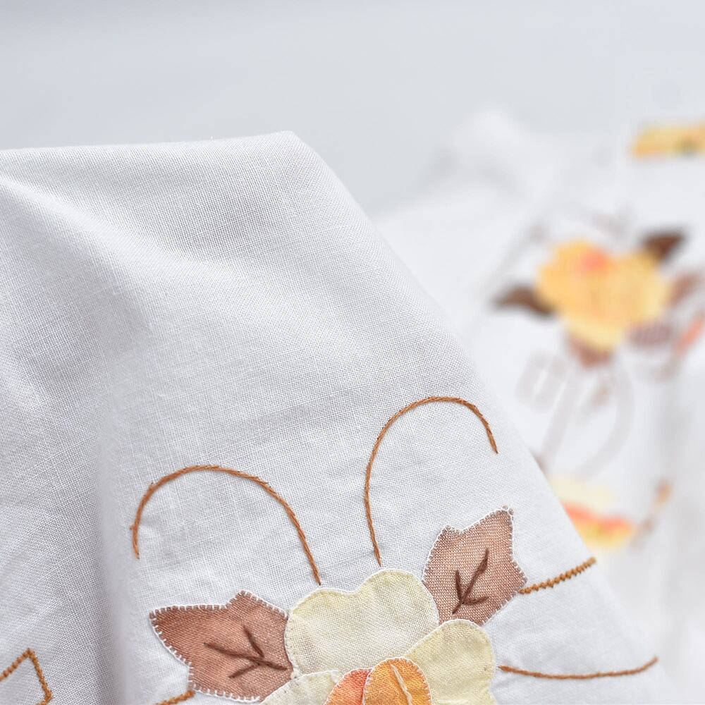Remakeリメイク 再構築 パッチワーク&ステッチ フラワー刺繍 デザイン