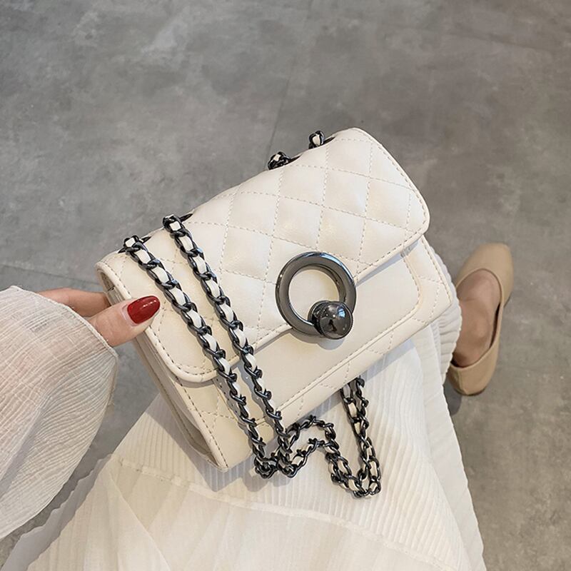 小さなフレグランスバッグ女性バッグ2020新しい波夏のファッション菱形チェーンショルダーメッセンジャーバッグネット赤小さな正方形のバッグ Tiancai_Wing_Bag2098795