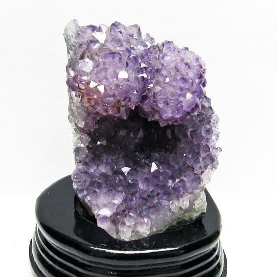 アメジスト クラスター ウルグアイ産 アメシスト 原石 台座付属 ファントム 花型 一点物 182-5529