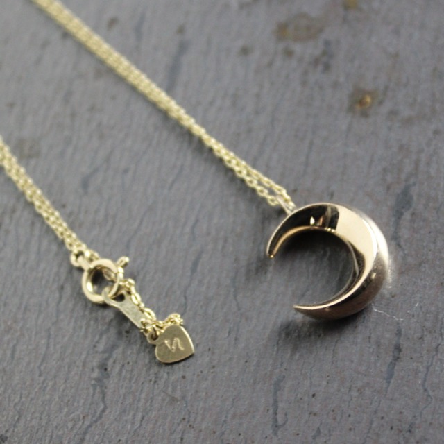 Crescent Necklace #GOLD(Chain Set)