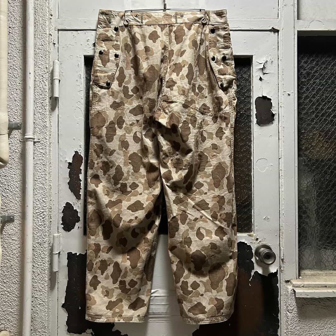 40‘s USMC P-44 HBT Duck Hunter Pants Special!!】40's USMC P-44 Duck Hunter Camo Pant | 下北沢SPiKe＆SPiCe