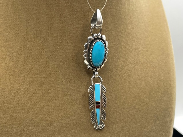 シルバー925ペンダントトップ（トルコ石）