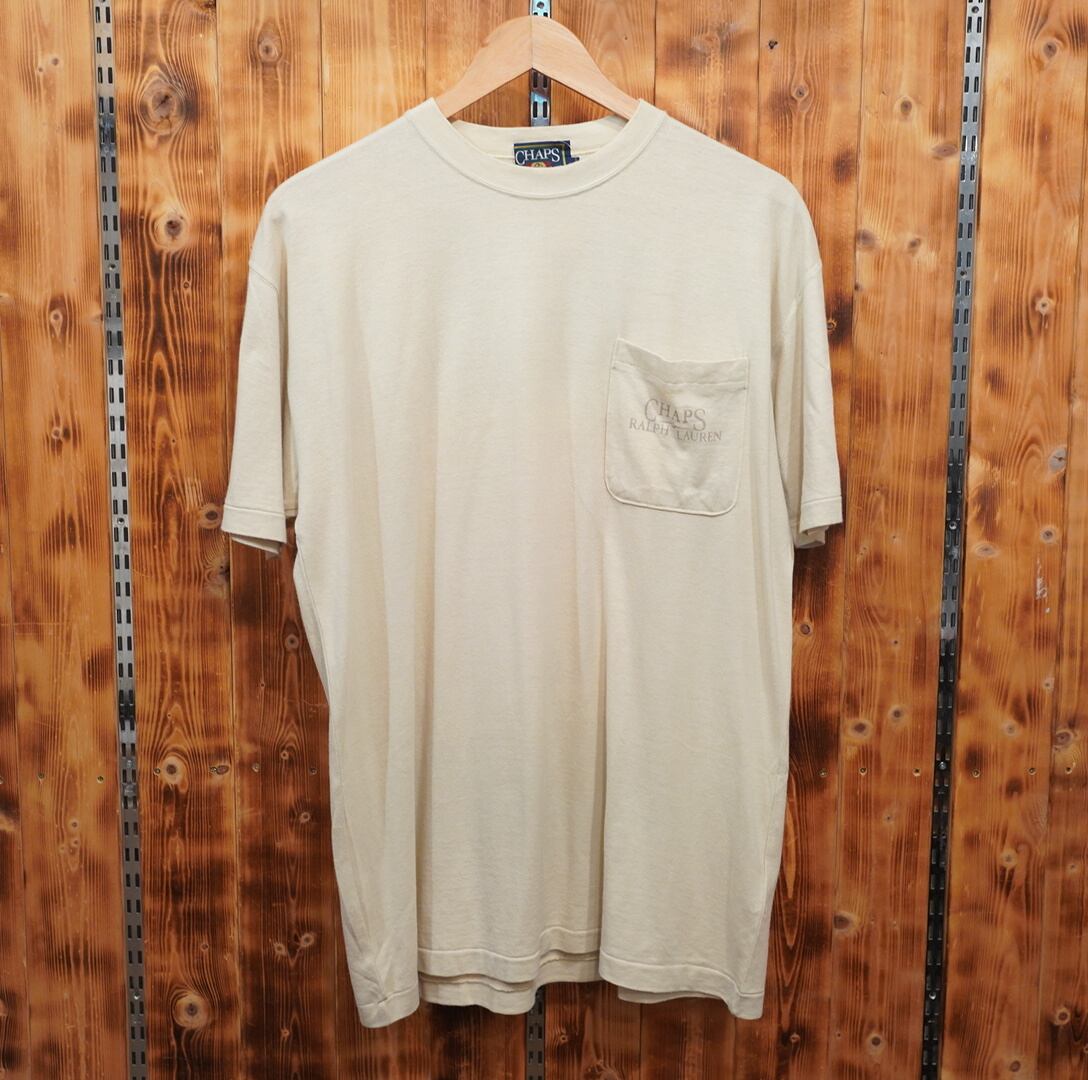 80s90s chaps ralphlauren ポケットTシャツ L/ラルフローレン