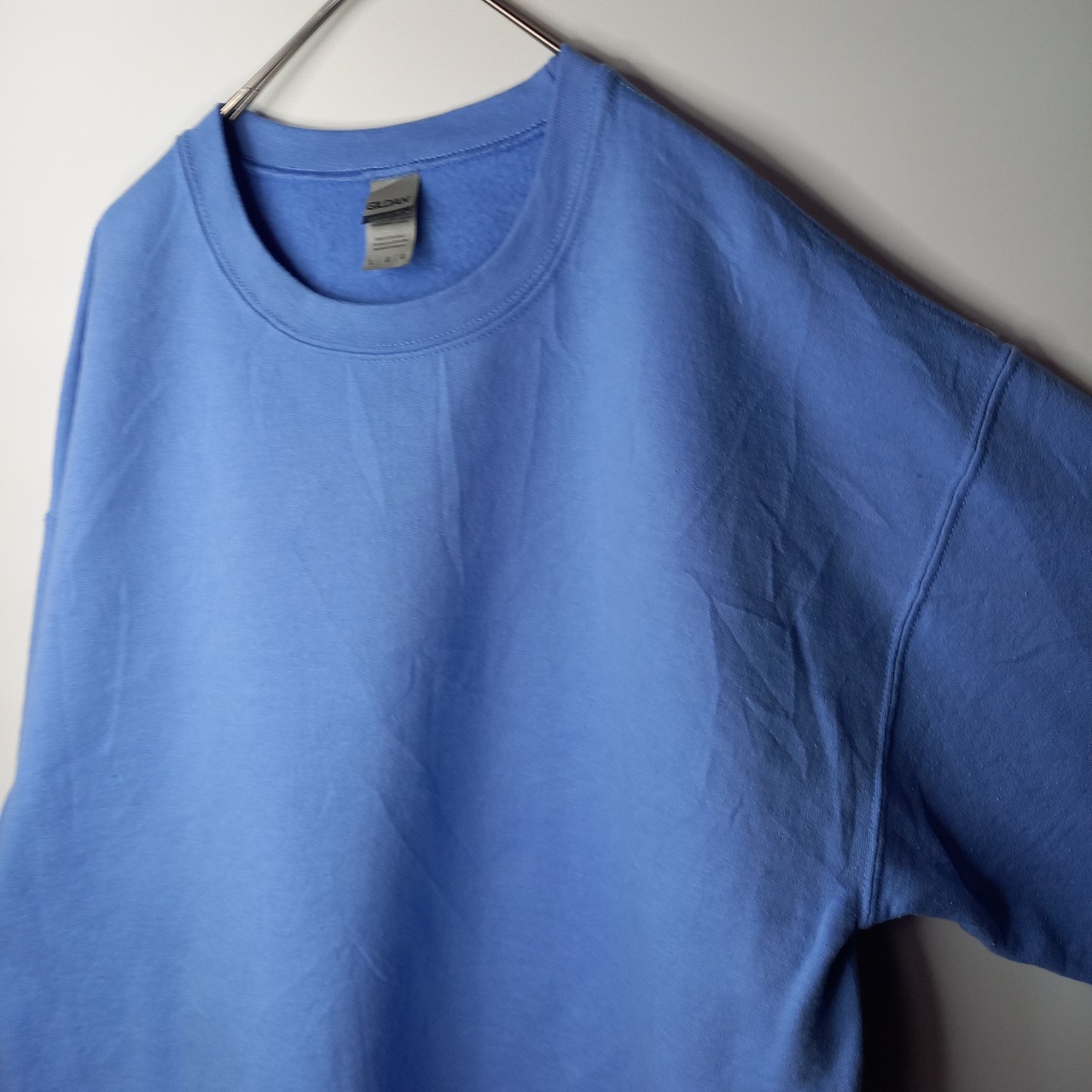 ギルダン　クルーネック　スウェット　トレーナー　無地　スカイブルー　メンズ　L