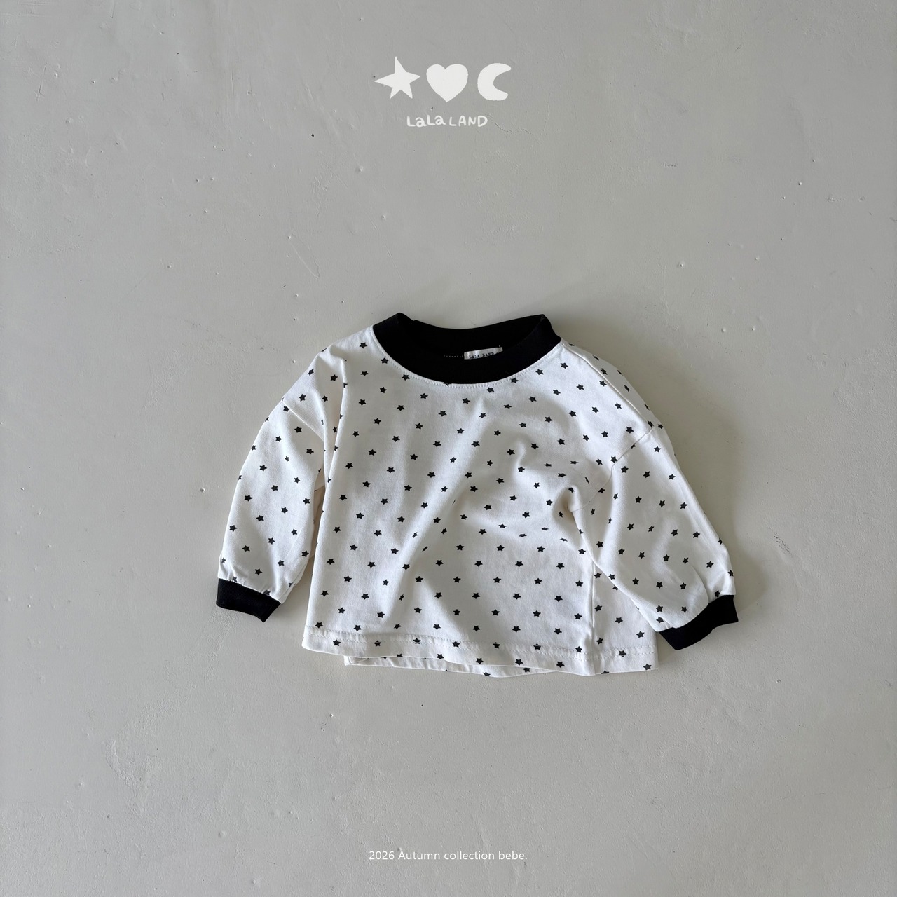 韓国子供服 / LALALAND / 26Autumn / ベベミックススター Tシャツ / 秋服 / ベビー *6M~18M*