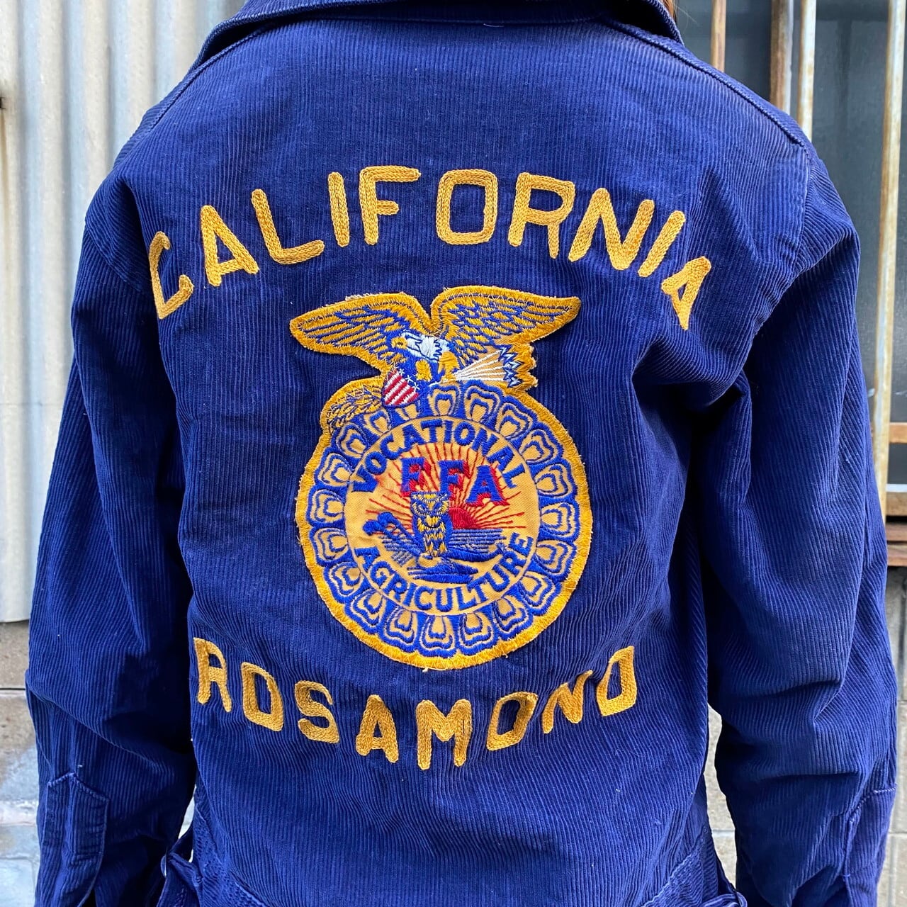 80s 90s FFAジャケット カリフォルニア 刺繍  コーデュロイジャケット