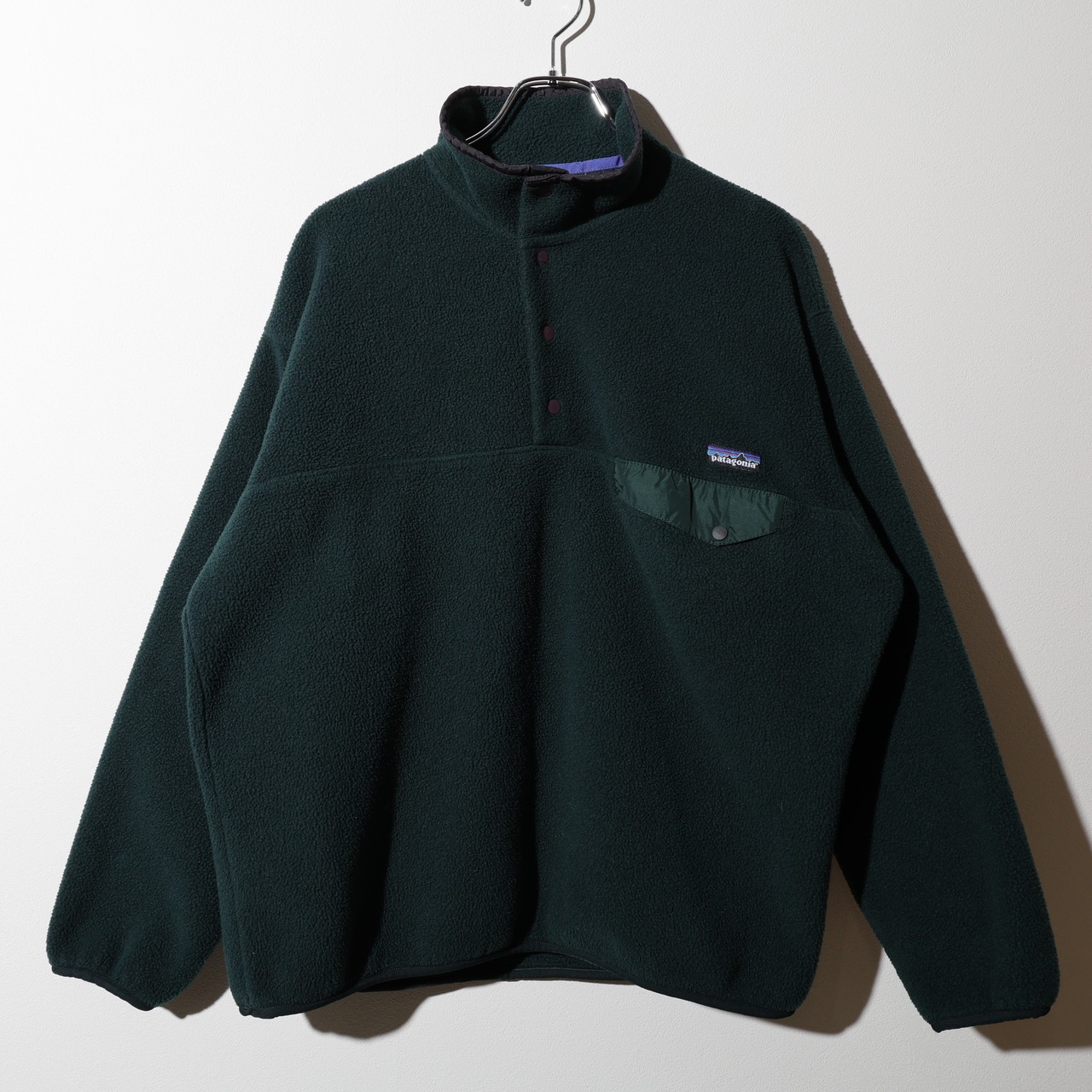 Mint L 96年 Jamaica製 Hunter Green Synchilla Snap-T Patagonia シンチラ スナップT パタゴニア