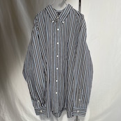チャップス size:XXL ストライプ ボタンダウンシャツ 長袖シャツ 古着
