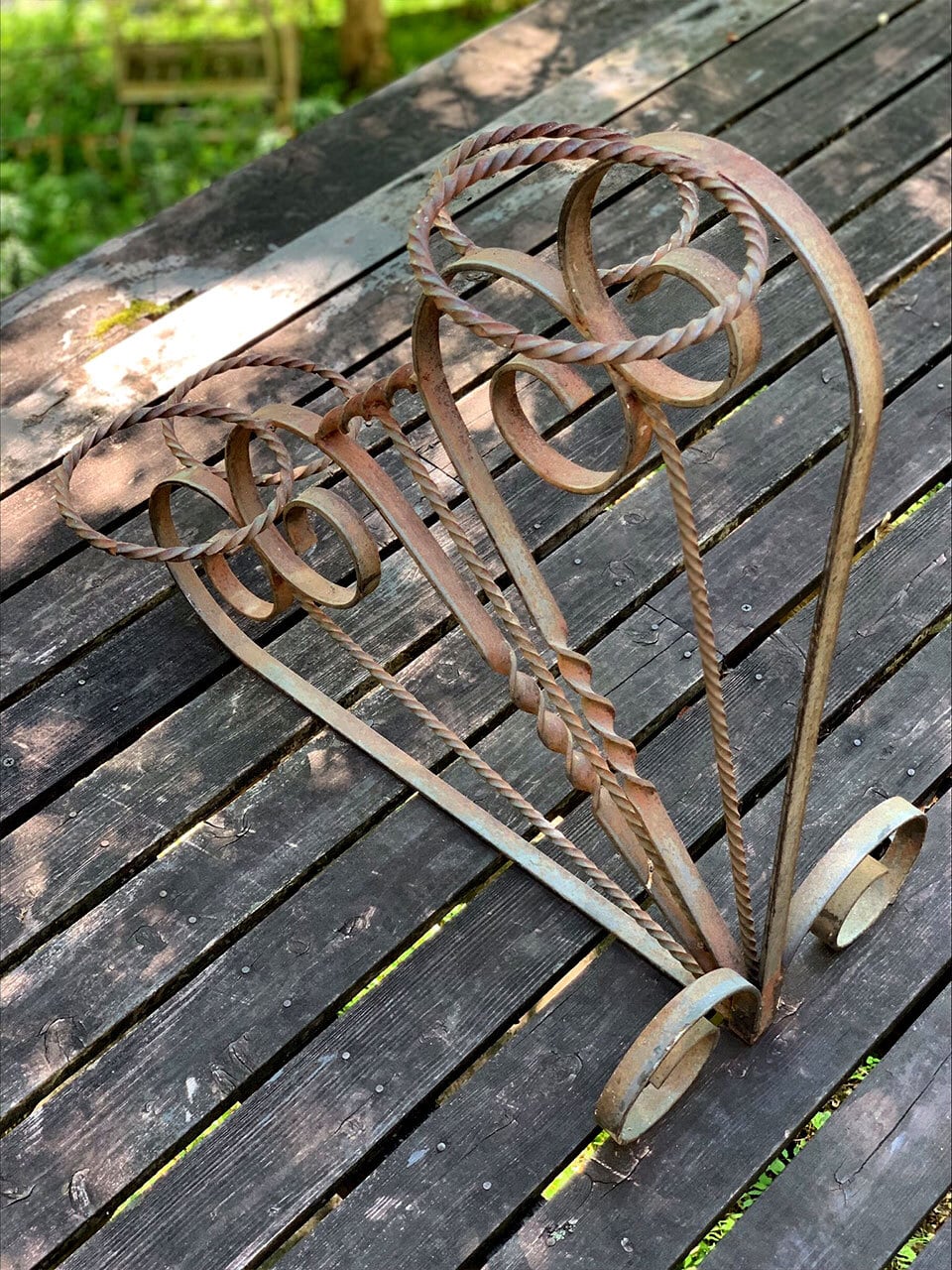 錆鉄四連ポットスタンド シャビー アンティーク 【公式通販】