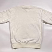 TOMMY JEANS トミージーンズ フラッグロゴ ワンポイント ボア トレーナー S/ホワイト系 メンズ