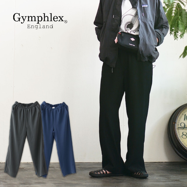 Gymphlex [ジムフレックス] STRAIGHT EASY PANTS [GY-E0153PGG] ストレートイージーパンツ・イージーパンツ・ジョーゼット・上品・綺麗め・LADY'S [2024SS]