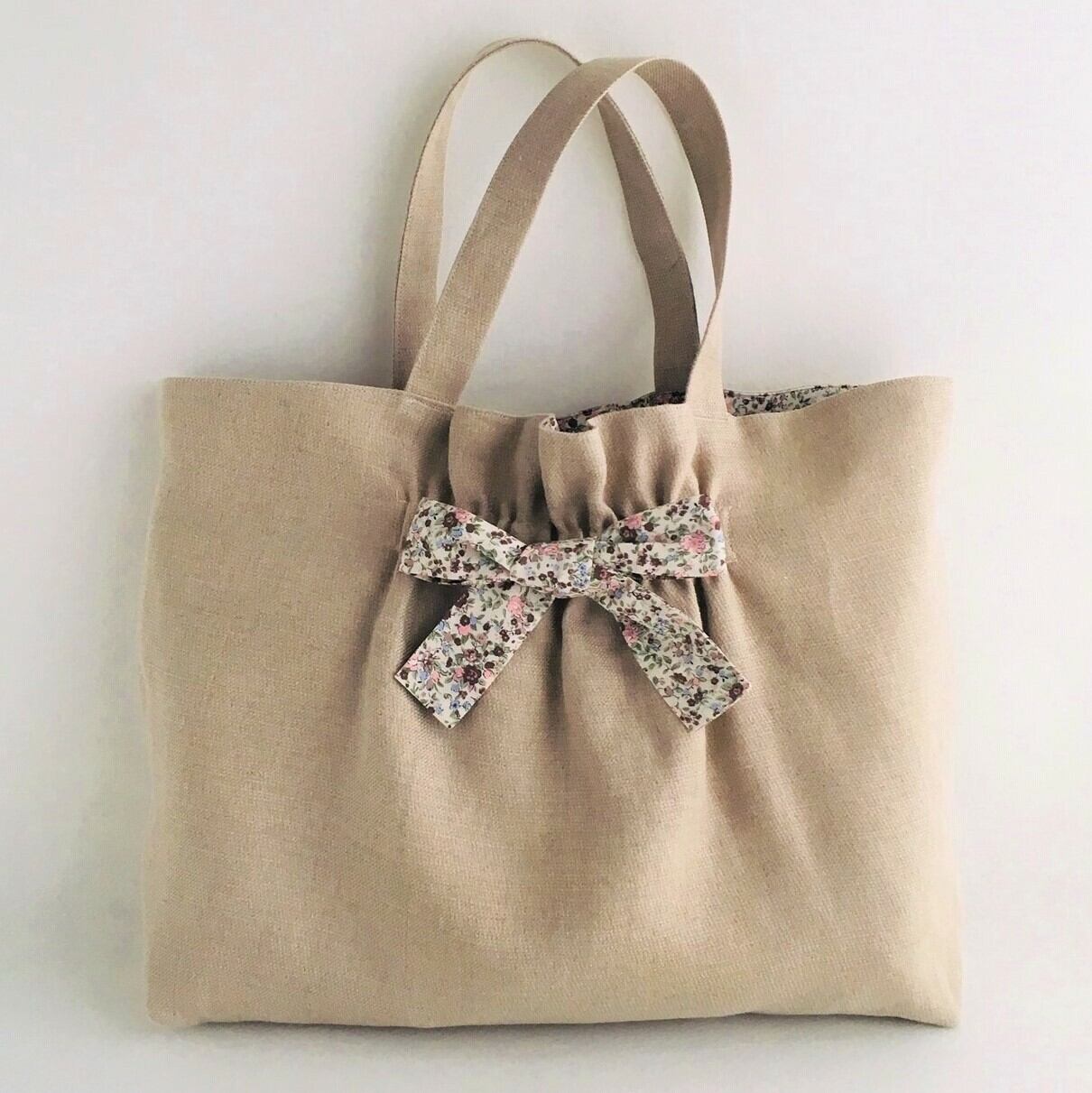 MiMo_shop様 レッスンバッグ 完成品 入園入学 kippis 2色使いのレッスンバッグキット ケサクッカ