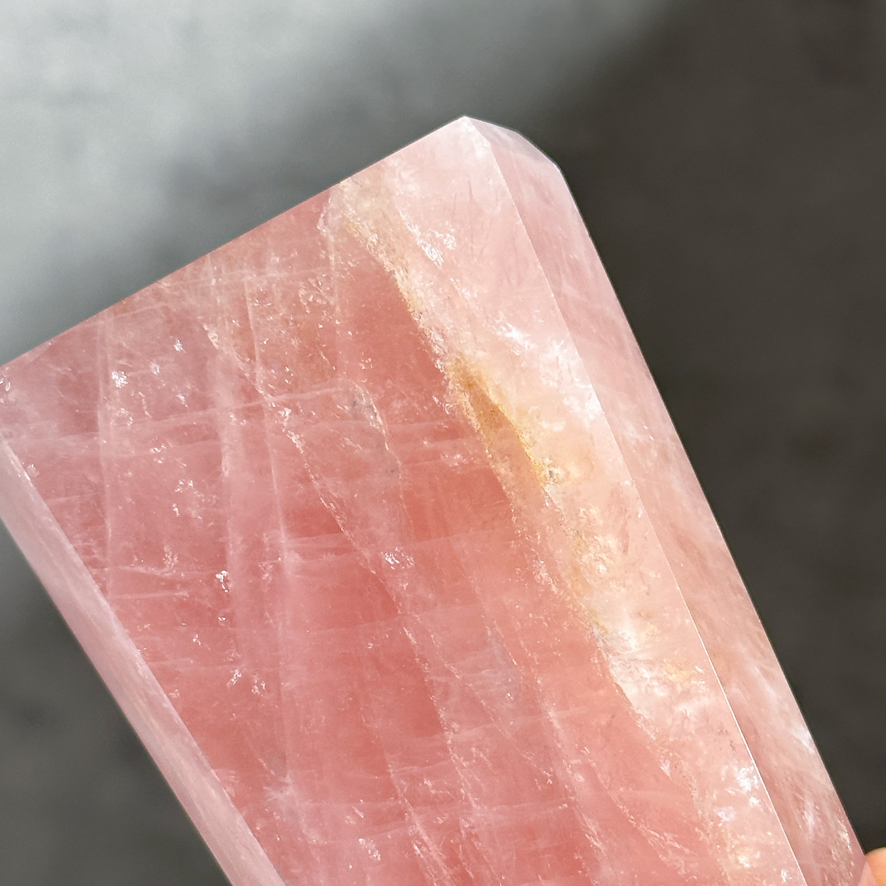 Big【高品質】バイーア産ローズクォーツ タワー14◇ Rose Quartz