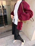 【新作5%OFF・3日間】Over-fit Cotton Cardigan_4colors