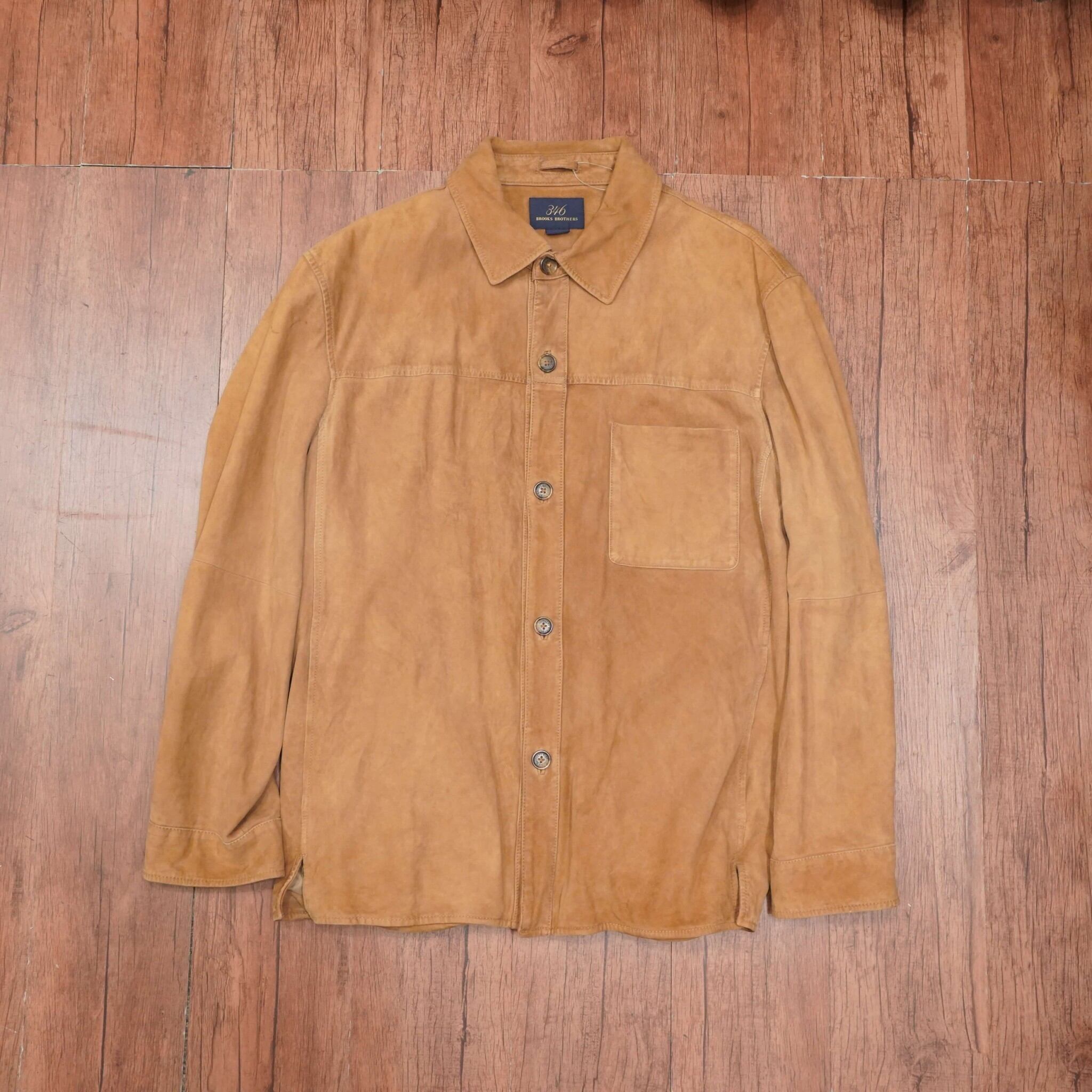 Brooks Brothers レザーシャツ　M/ブルックスブラザーズ レザージャケット スエードジャケット | 古着屋youth vintage