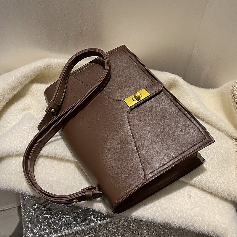 スタイルオータムウィンタースタンダードショルダーバッグ レトロ 秋物 冬物 メッセンジャーバッグ 手作りハンドバック92689056525