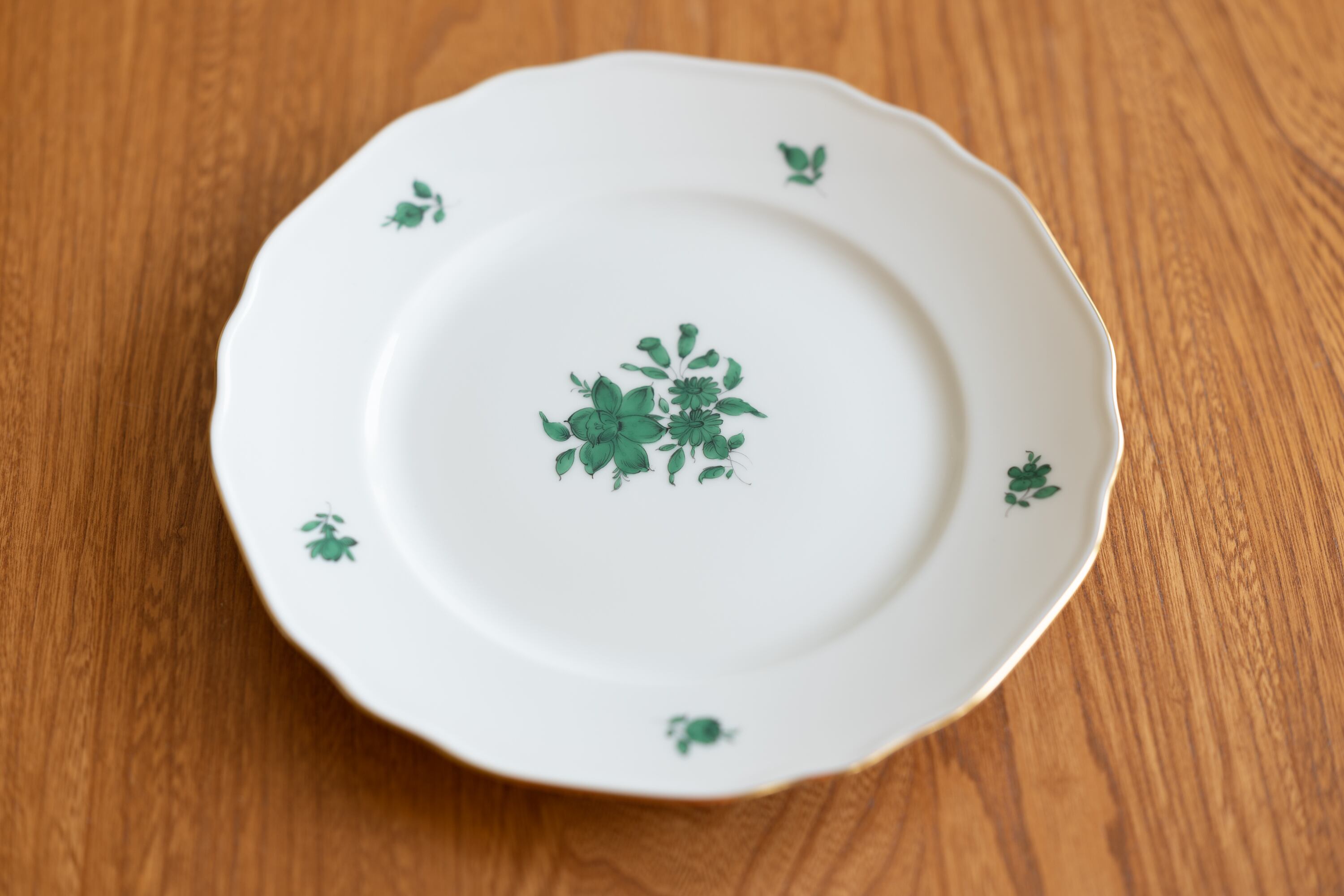 アウガルテン プレート マリアテレジア グリーン ケーキプレート AUGARTEN 4枚在庫あり 2/4