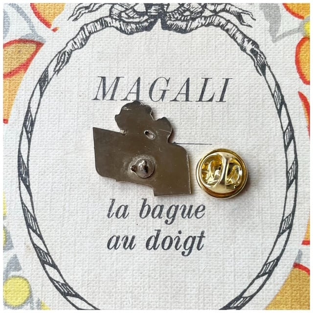 フランス ヴィンテージ ピンバッジ ピンズ grand mere コーヒー マダム