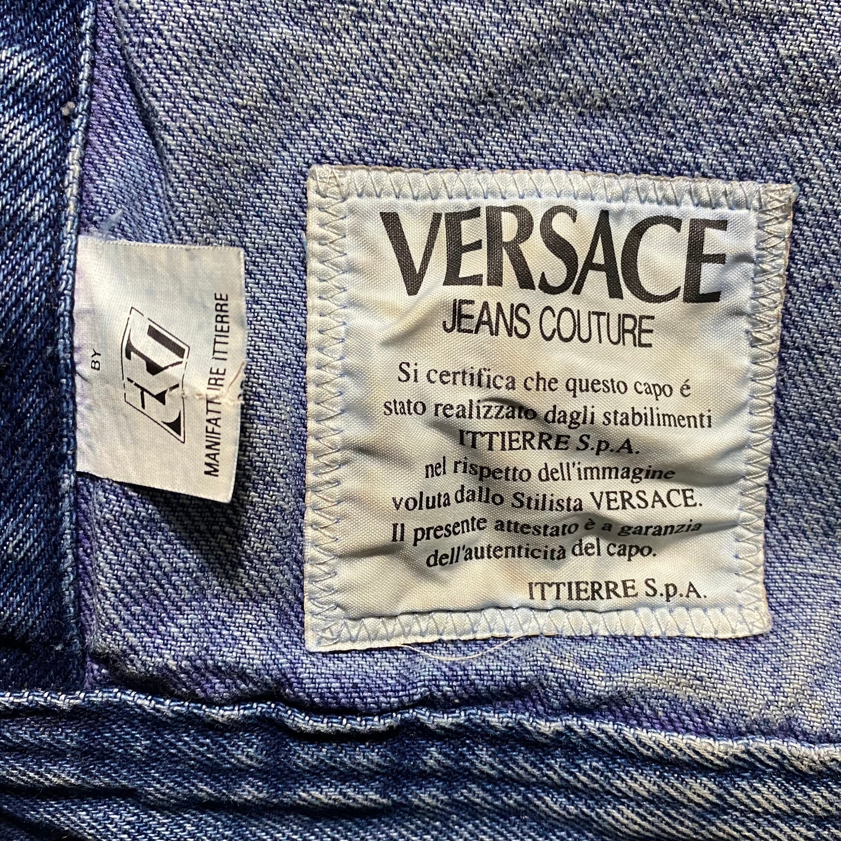vintage VERSACE JEANS COUTURE denim jacket | NOIR ONLINE vintage VERSACE JEANS COUTURE denim jacket | NOIR ONLINE