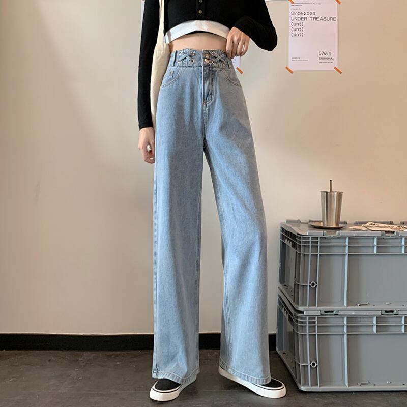 ウェストジーンズ レディーススプリングスタイルルーズパンツ 春物 試着室69699211347