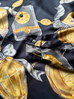 “JUN” Baroque  Pattern  Shirt