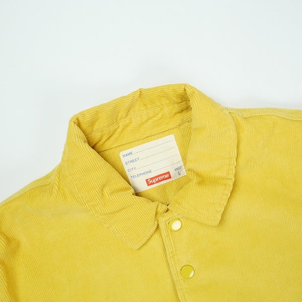Size【L】 SUPREME シュプリーム 11AW Corduroy Coaches Jacket
