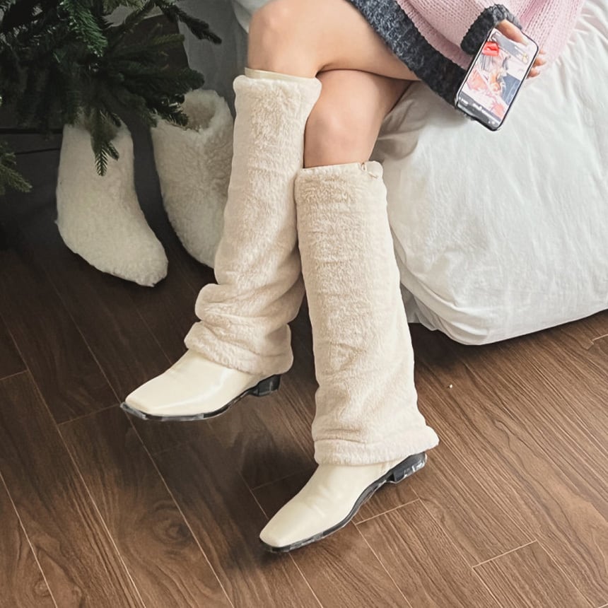 フェイクファーレッグウォーマー | Festa Golf