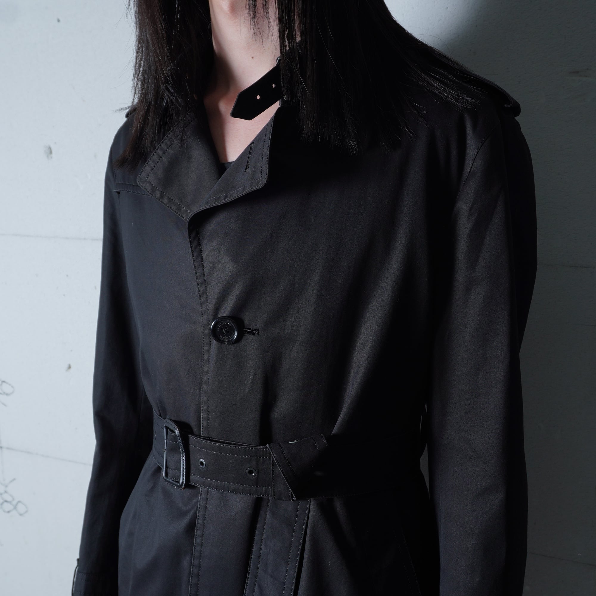 BURBERRY】バーバリー 中綿ライナー・ベルト付トレンチコート black