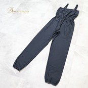 バレエ 衣装 Chacott チャコット オールインワン サウナスーツ スポーツグッズ レッスンウェア ブラック系 黒 無地 レッスン 練習 サロペット オーバーオール スポーツウェア トレーニング 練習着