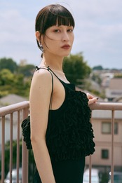 Thick Velvet Loop Monster Cami Hand Knit