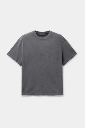 [COOR] Damaged Color Dyed Crop T-Shirt (Washed Charcoal) 正規品 韓国ブランド 韓国通販 韓国代行 韓国ファッション クール クーア クアー 日本 店舗