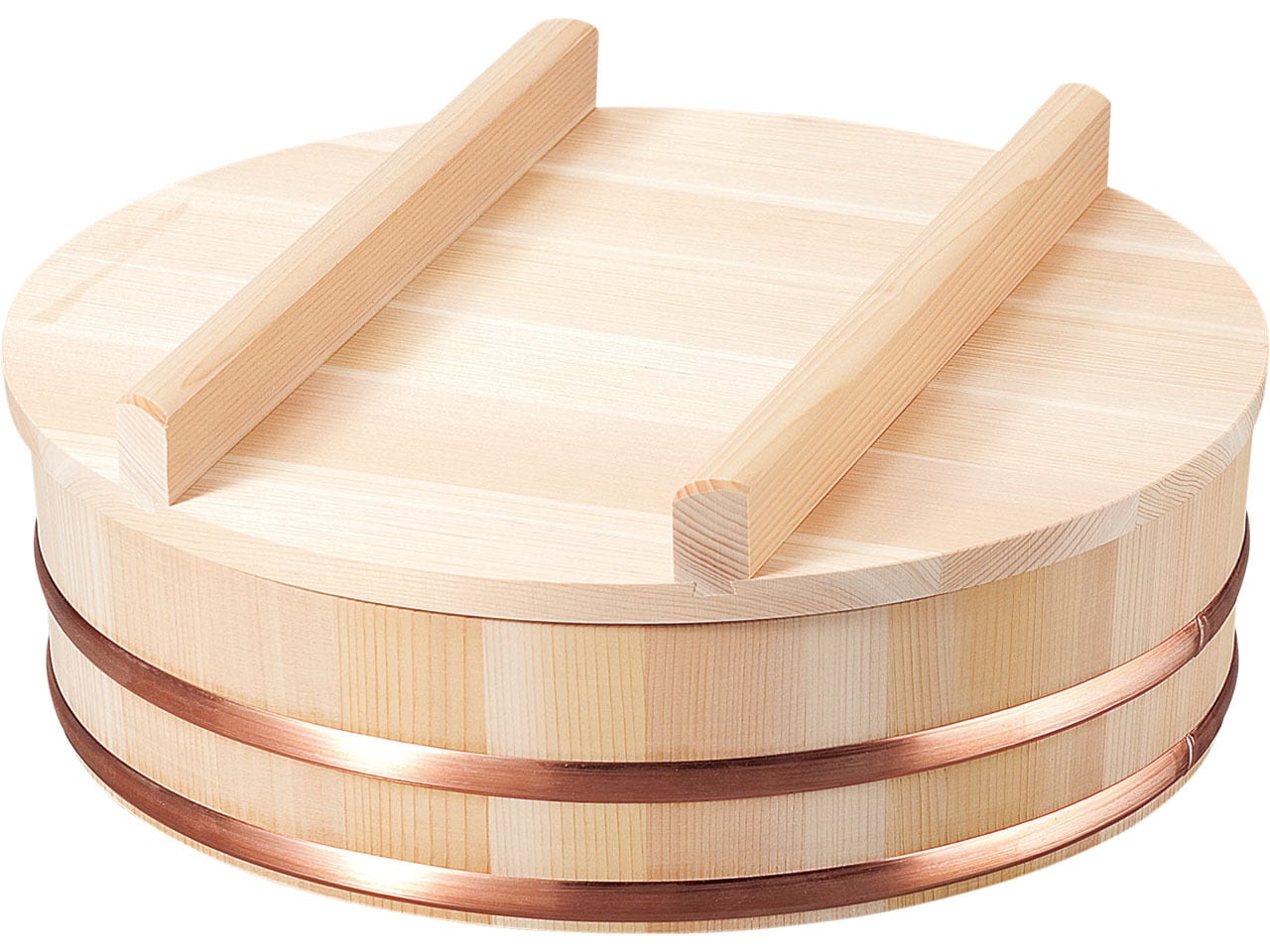 木製銅箍飯台　54cm 酢飯しゃり切り　業務用　専用箱で 木製銅箍飯台 54cm 酢飯しゃり切り 業務用 専用箱で おひつ