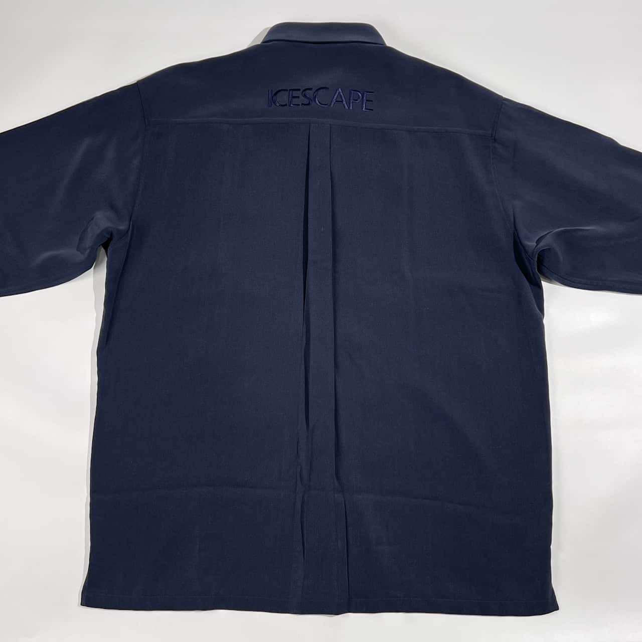 PIASPORTS ピアスポーツ 刺繍デザイン 長袖シャツ 5/くすみブルー系 メンズ