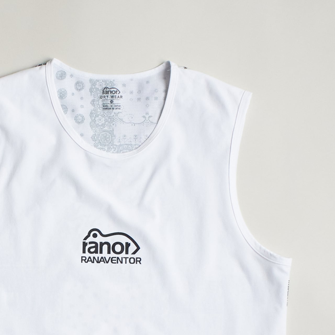 ranor（ラナー）BANDANA BACKMESH NOSLEEVE - WH バンダナバック