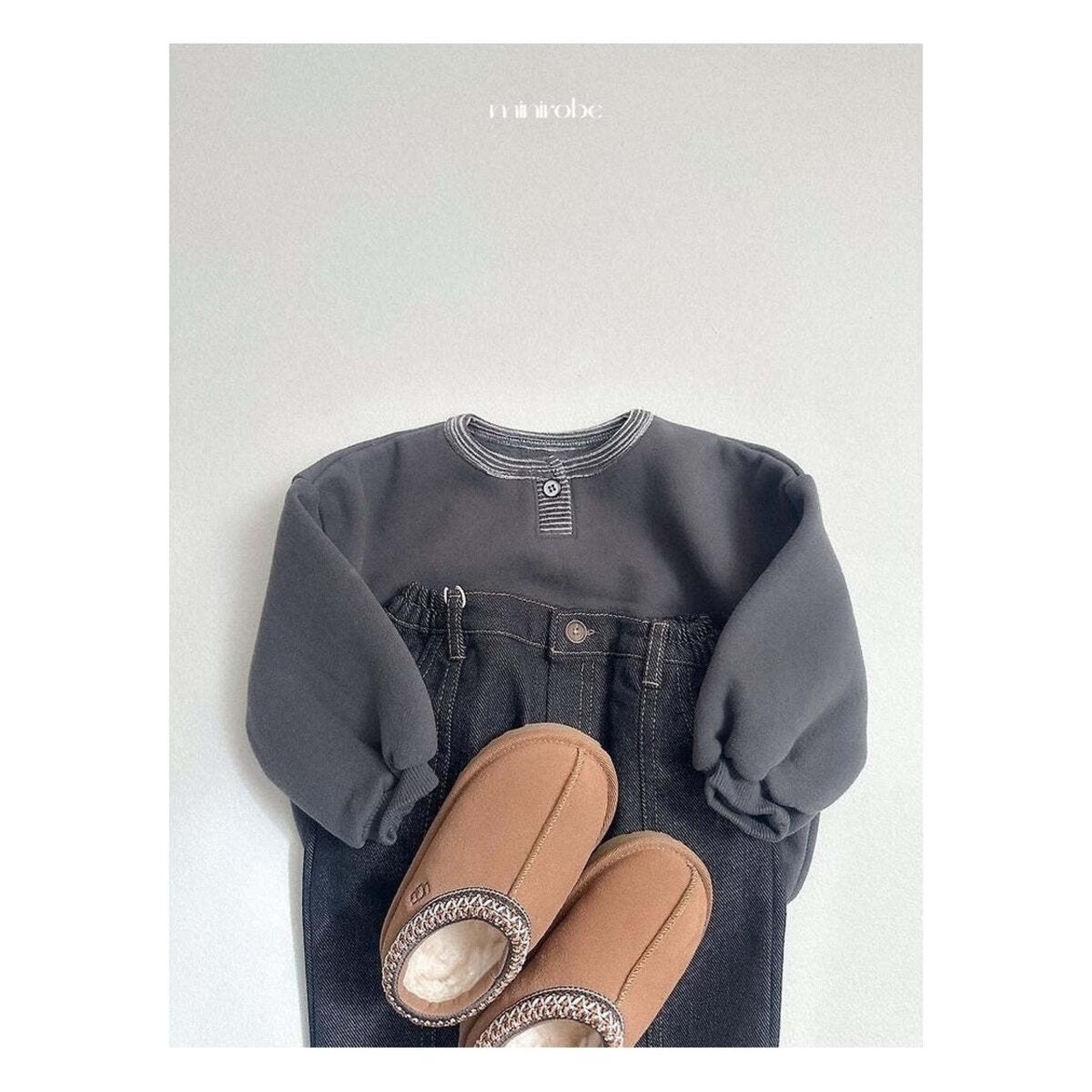 【取寄】minirobe ポポタンジャクスウェット｜冬服｜韓国子供服