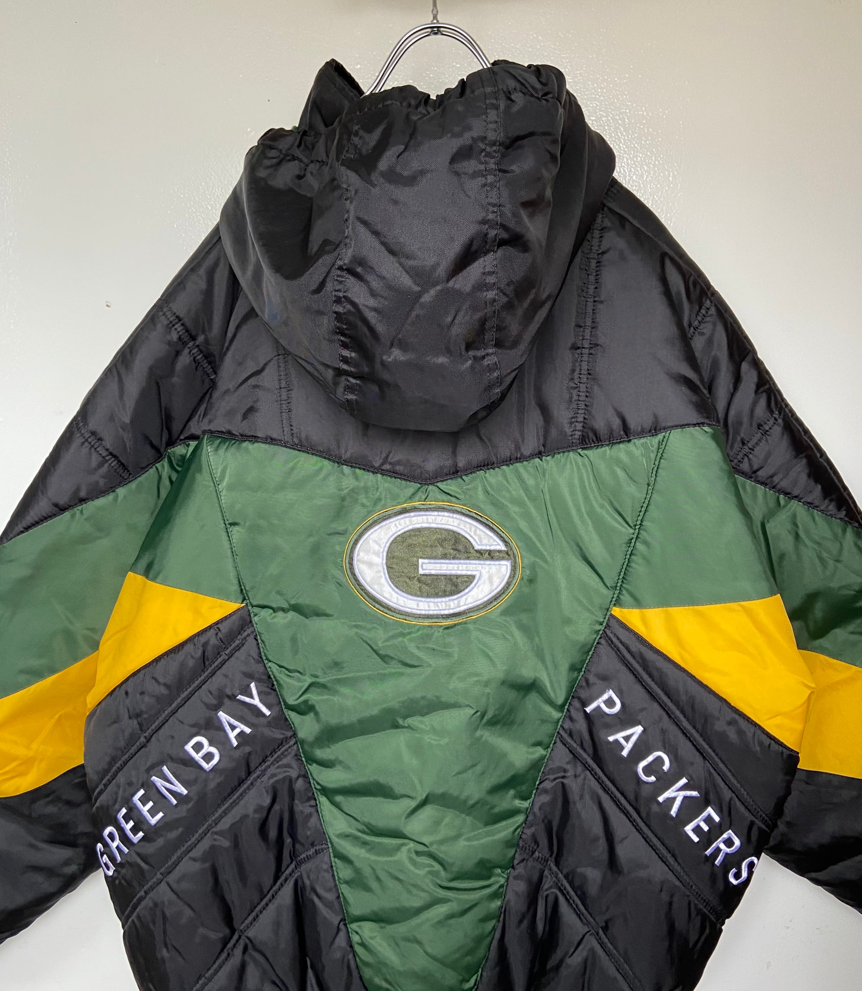 NFL Green Bay Packers /グリーンベイ パッカーズ プロプレイヤー ジャケット フード付 アウター | 【古着  らくふる】ビンテージ&リメイク専門のオンライン古着SHOP powered by BASE