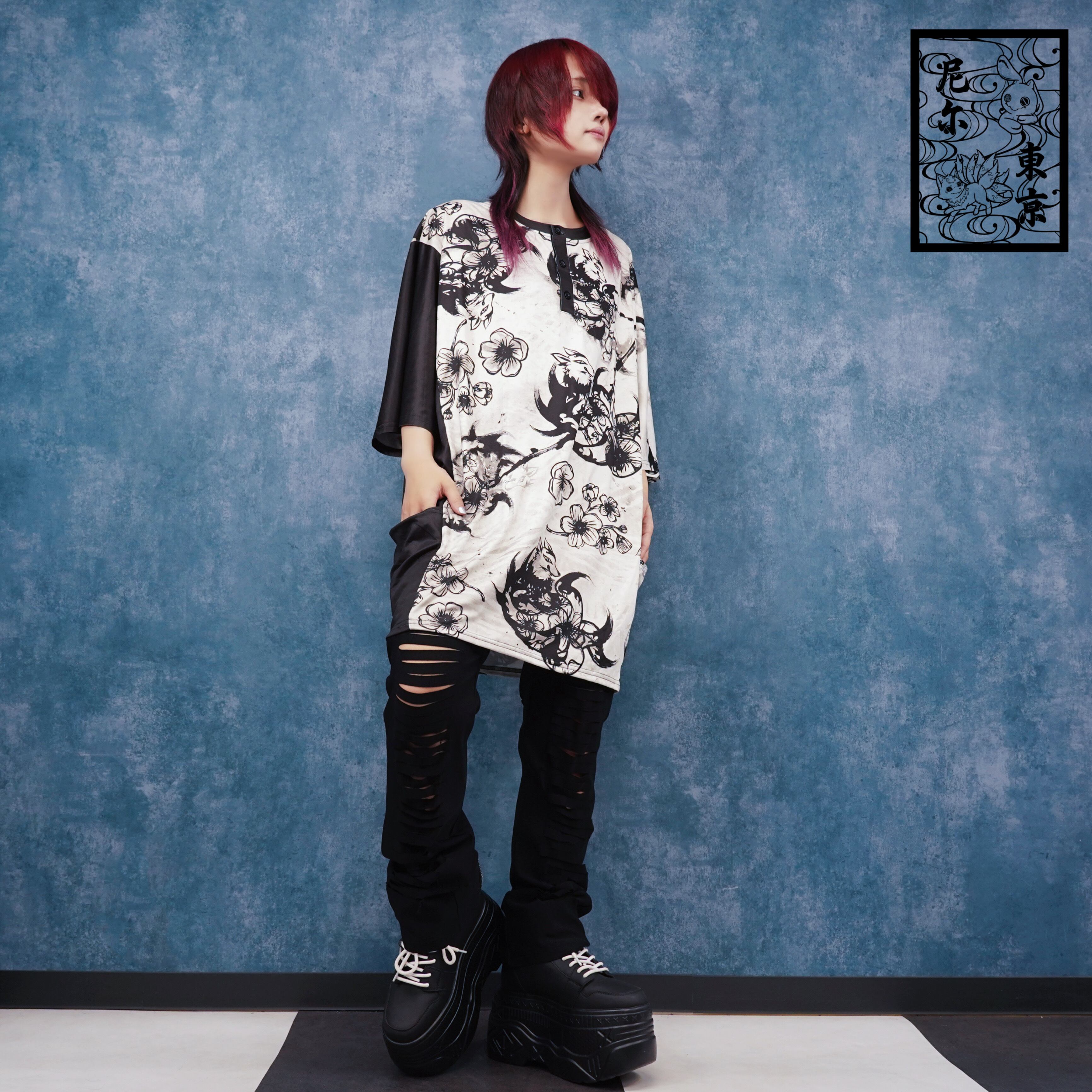 九尾の日限定大特価60%OFF新作》墨絵九尾 DOLMAN CUTSEW | NIER CLOTHING