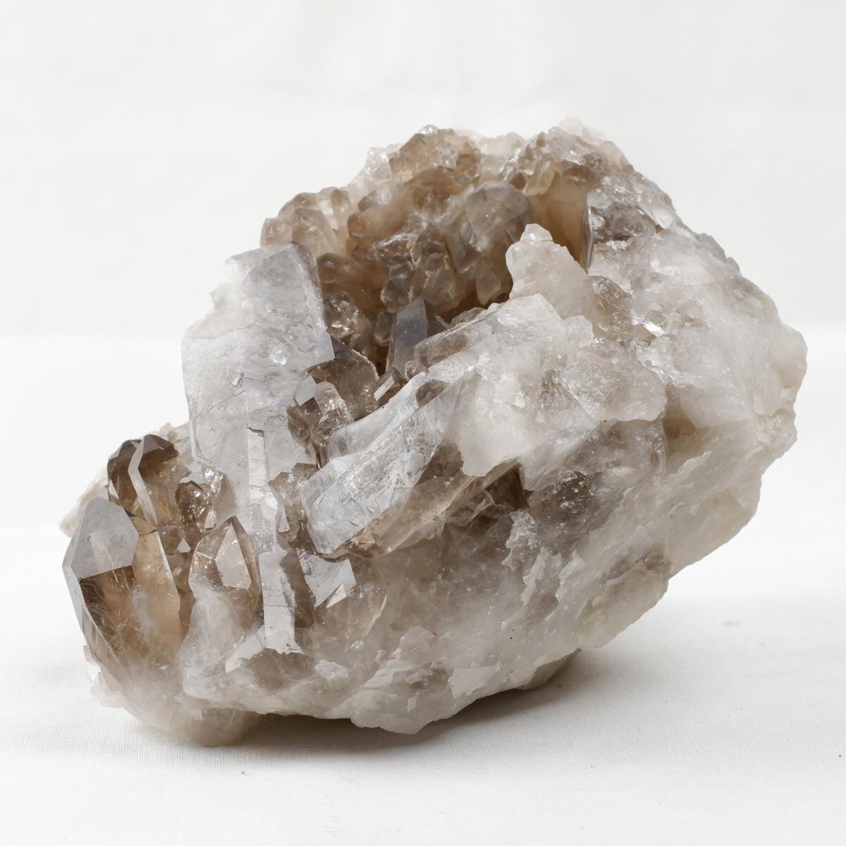 スモーキークォーツ クラスター ブラジル産 スモーキークォーツ 煙水晶 原石 一点物 282-728