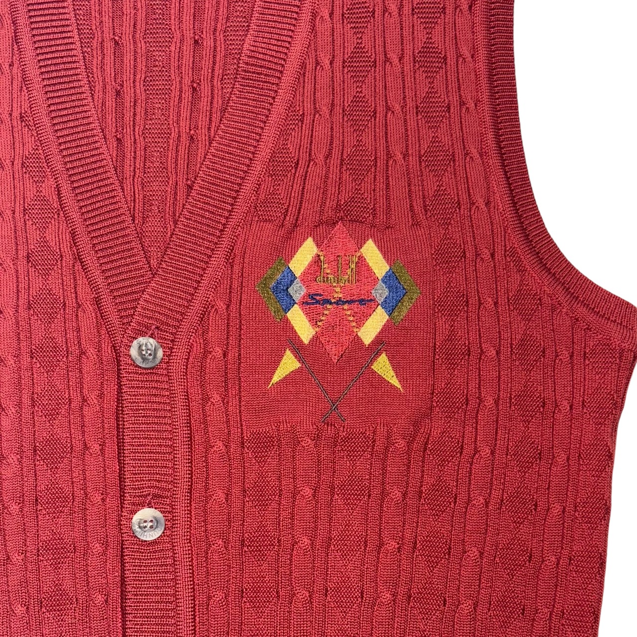 DUNHILL SPORT wool knit vest