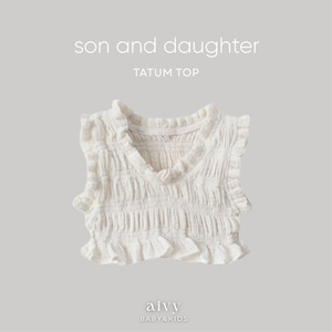 【即納/送料無料】son and daughter / Tatum Top