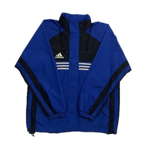 7995 adidas ナイロンジャケット フード付 ヴィンテージ L相当