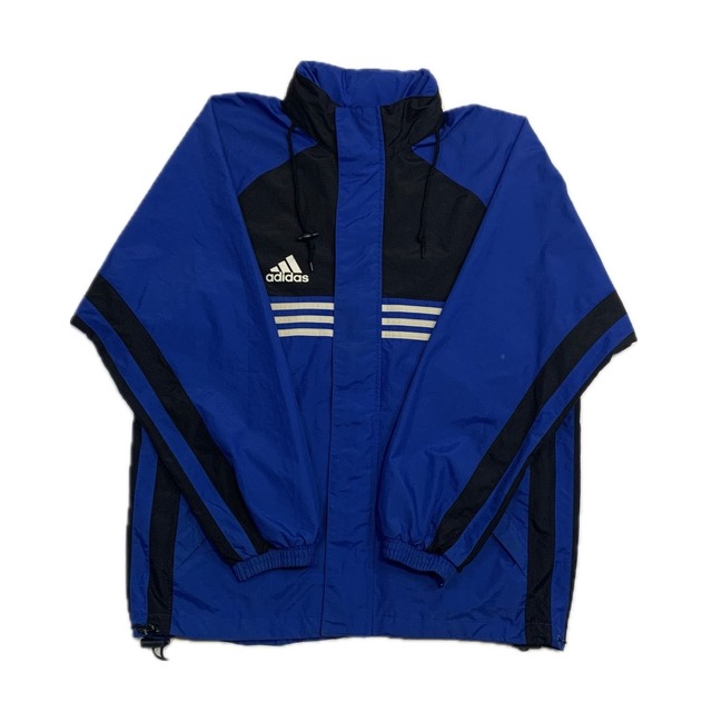 7995 adidas ナイロンジャケット フード付 ヴィンテージ L相当