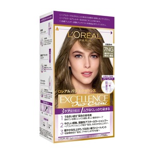 【努力特価】L'Oreal Paris(ロレアル パリ) エクセランス R クリームタイプ 7NG 緑がかった明るい栗色 白髪染め ヘアカラー ライトブラウン セルフカラー