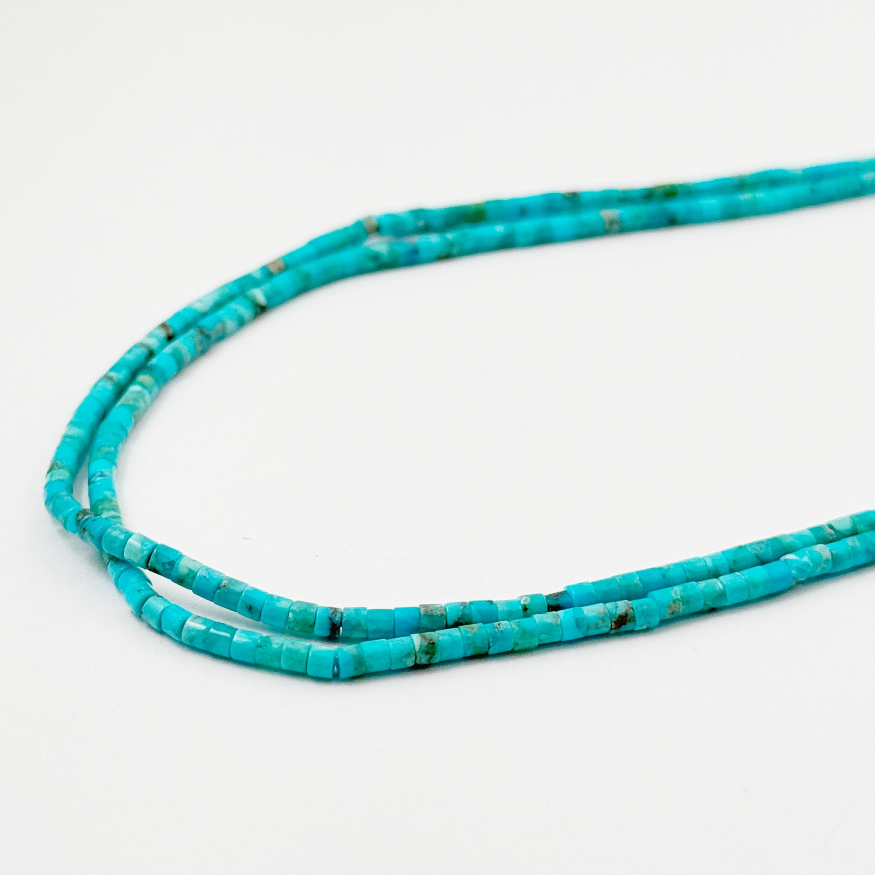 ターコイズ 天然石 INDIAN JEWELRY 20号+ Indian Jewelry》 チューブ ターコイズ 2連 ネックレス | 【公式通販