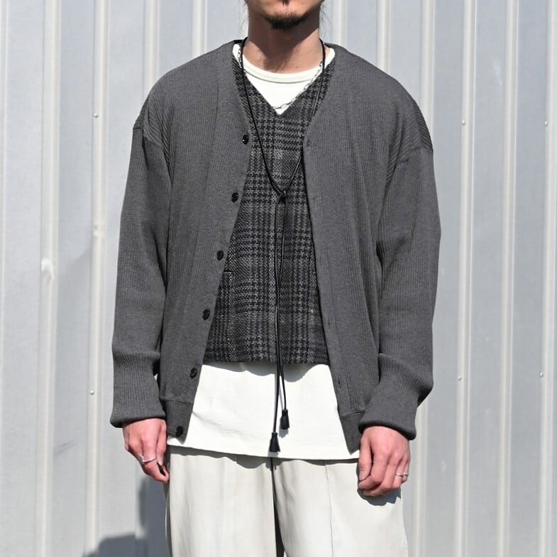 OLD JOE / BUTTON FRONT COTTON YAK RIBED SHIRTS | GANKO