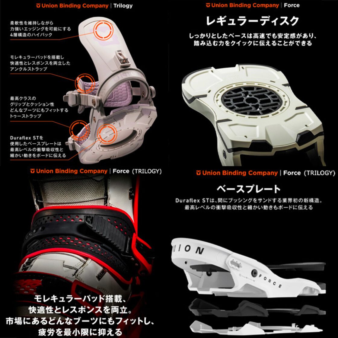 UNION ユニオン バインディング TRILOGY トリロジー レディース 