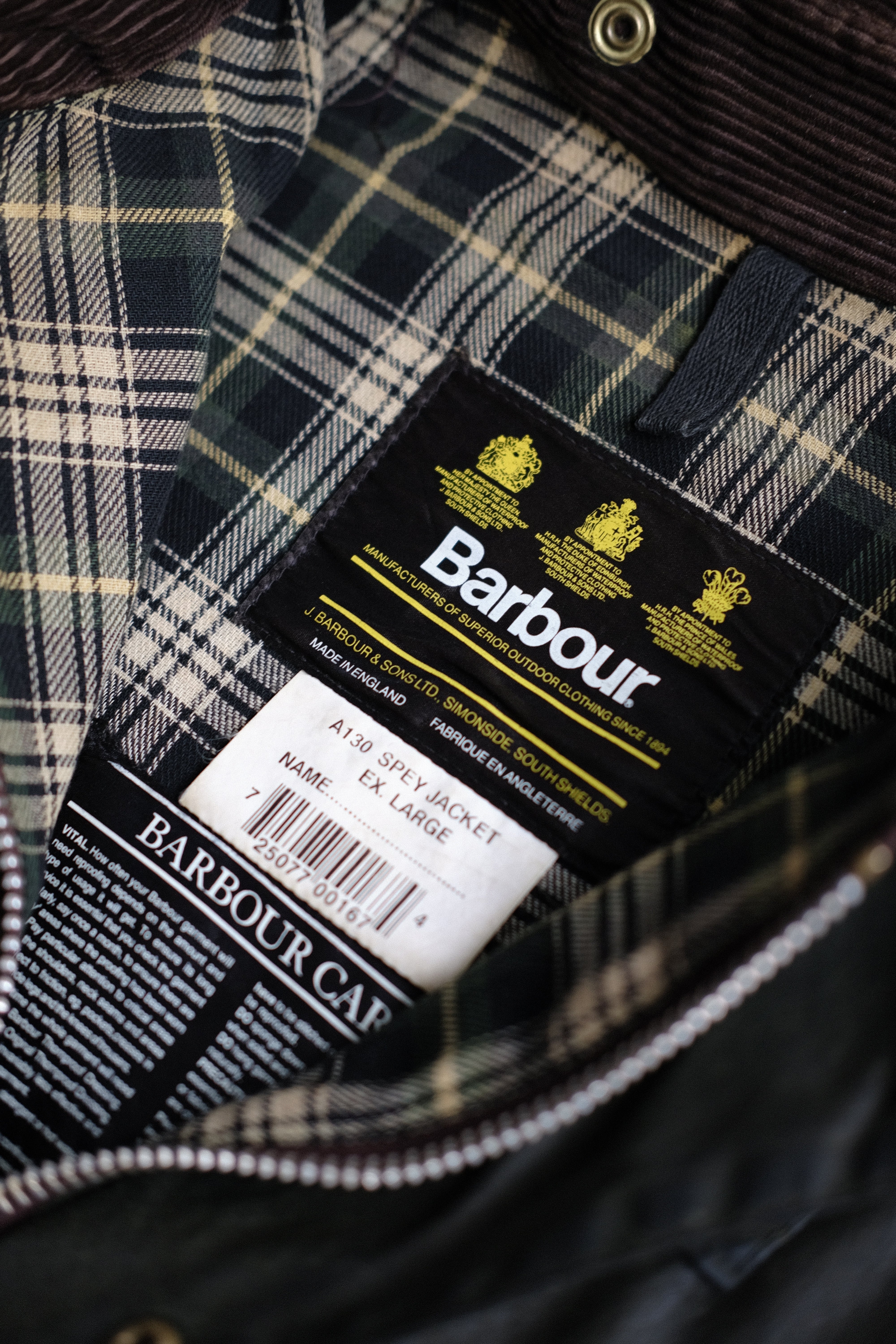 顕*丸様 90s Barbour spey A130 顕*丸様 90s Barbour spey A130 Rare New Old Stock Barbour Spey A130
