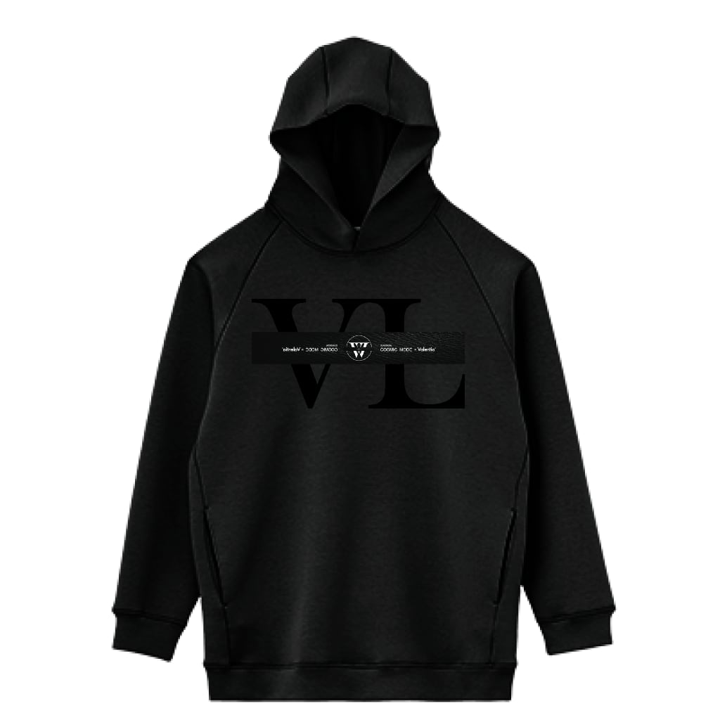 LIFEMAX 10oz ドライストレッチプルオーバーパーカー（両面印刷）