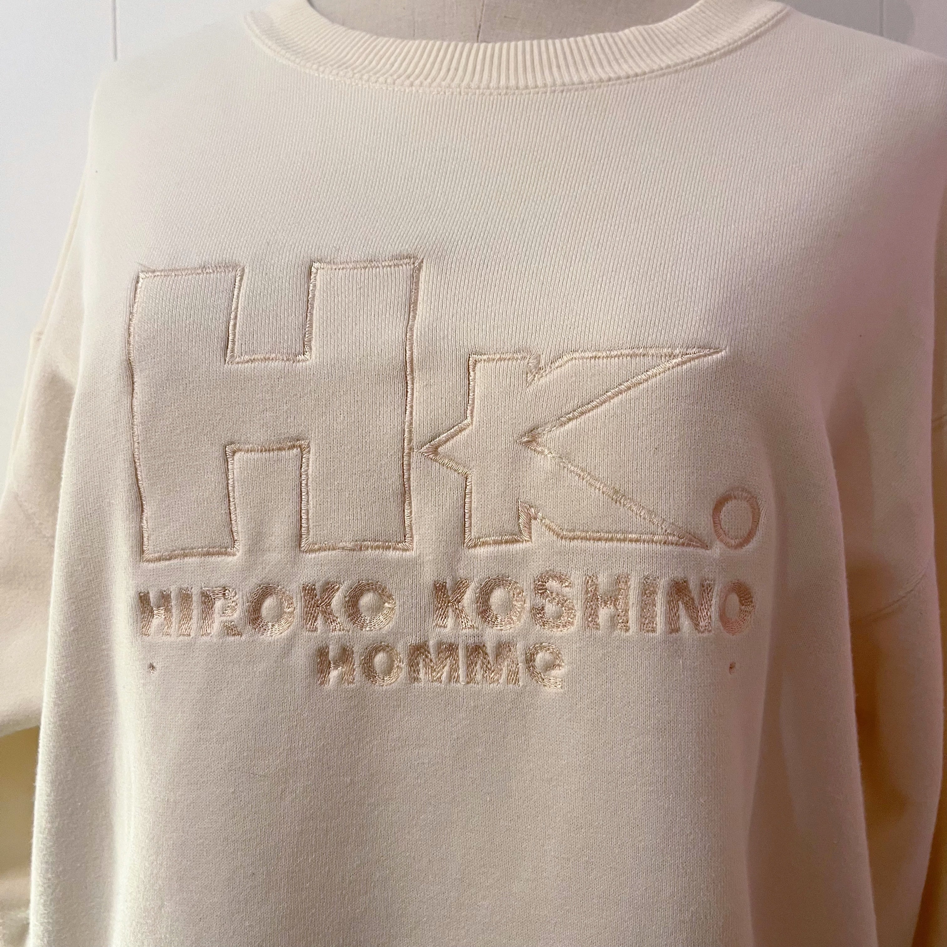 KOSHINO HIROKO / ivory cotton sweat